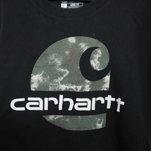 S434 2000年代製 Carhartt カーハート 半袖プリントTシャツ■00s 表記Lサイズ ブラック ロゴ アメカジ ストリート 古着 激安 希少 古着卸 _画像5
