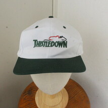 CAP37 2001年製ビンテージ KC ベースボールキャップ■00s ホワイト 白 緑 刺繍 THISTLEDOWN ハット 帽子 hat アメカジ ストリート 古着卸_画像1