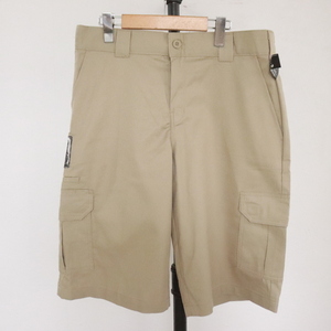 K457 2000 годы производства Dickies Dickies шорты #00s надпись 32 дюймовый бежевый брюки-карго короткий дырокол no American Casual Work б/у одежда б/у одежда .