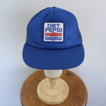 CAP68 90sビンテージ PENNANTWINNER メッシュキャップ■1990年代製 ブルー 青 PEPSI ペプシ アメカジ ストリート hat ハット 帽子 古着卸_画像1