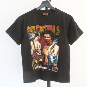 O565 2000年代製 Rvolution 半袖プリントTシャツ■00s XSサイズぐらい ブラック 黒 SexPistols ロックT バンドT アメカジ 古着 古着卸 激安