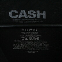 f367 2000年代製 CASH ジョニーキャッシュ ロックTシャツ■00s 表記2XLサイズ 黒 ブラック アメカジ ストリート ビッグサイズ 古着卸 90s_画像3