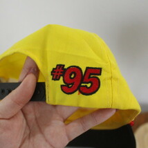 CAP78 USA直輸入 90sビンテージ CAT レーシングキャップ■1990年代製 イエロー 刺繍 HAT ハット 帽子 アメカジ ストリート 古着 古着卸 80s_画像8