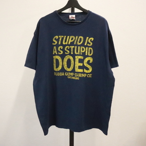 g330 2000年代製 BUBBAGUMP 半袖Tシャツ■00s 表記2XLサイズ 古着 アメカジ ストリート ネイビー 紺 古着 アメカジ ストリート 90s 80s 70s