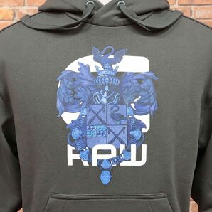 1円/G-STAR RAW/XSサイズ/プルオーバー パーカー TOGRUL STOR GRAPHIC 9 HOODED SW L/S D16941-A613 ロゴ＆紋章 新品/カーキ/ia217/の画像5