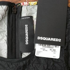 1円/春夏/DSQUARED2/IT38サイズ/S72CV0311 フローラル ワンピース イタリア製 インポート ディースクエアード 新品/黒/ブラック/iy234/の画像5