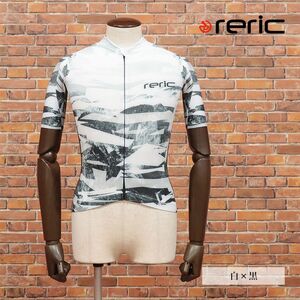  spring summer /reric/L size / domestic production cycle jersey . water speed . waterproof UV stretch ASTERIA& mug ns mesh mountains short sleeves new goods / white × black /ib293/