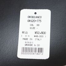 1円/Orobianco/訳 ショルダー バッグ 上質レザー 無地 イタリア製 ベーシック 定番 カバン 高級 ラグジュアリー 新品/黒/ブラック/ie288/_画像8