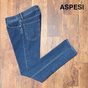 ASPESI/30インチ/美脚デニムパンツ CP91 ハリ コシ◎ ウォッシュ加工 定番 アメカジ サーフ イタリア製 新品/青/ブルー/if118/