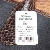 Orobianco/ビジネス バッグ LONDINA THIN 07 キャンバス クロコ型押し レザー イタリア製 カバン 新品/黒グレー/ie231/_画像8