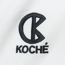 1円/23SS/KOCHE/Lサイズ/丸首Tシャツ ジャージー快適 ロゴ 刺繍 シンプル ミニマル イタリア製 半袖 ストリート 新品/白/ホワイト/id250/_画像4