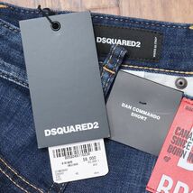 春夏/DSQUARED2/48サイズ/イタリー製ハーフパンツ S74MU0682 DAN COMMANDO SHORT 伸縮性◎ ダメージ ショーツ 新品/紺/ネイビー/id145/_画像9