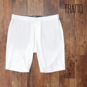 春夏/TRATTO/91cm/イージー ハーフパンツ ドライタッチ UV ストレッチ RIRANCHA 無地 爽やか ショーツ 新品/白/ホワイト/ic321/