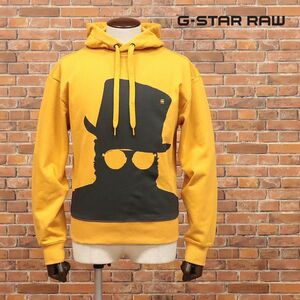 1 jpy /G-STAR RAW/S size / Parker TOGRUL STOR GRAPHIC 10 HOODED SW L/S D16940-A613 person print new goods / yellow color / yellow /ia218/