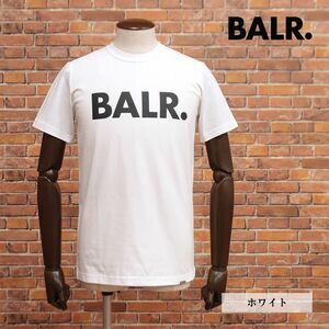 2023SS/BALR./XS size / T-shirt B1112.1048 Brand Straight T-shirts Bright Logo Europe made short sleeves new goods / white / white /ib248/