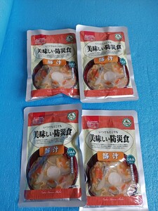  pig . at any time anywhere beautiful taste .. disaster prevention meal 4 sack set 