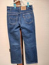 62 美品 Levi's 517 ビンテージ デニム ブーツカット 90s USA インディゴ W34 L29 オレンジタブ 紙ラベル リーバイス_画像2