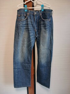 82 Levi's 501-01 xx ビンテージ デニム インディゴ W34 L32 フィリピン 04年 リーバイス 赤タブ 紙パッチ 359 ポケット裏地 ボタンフライ