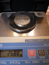 ③イギリス 香港貿易銀 1ドル銀貨 ONE ＤＯＬＬＡＲ 壹圓 1902年 直径39.mm　厚さ2.3mm～　 26.88g_画像6