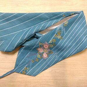 弓道 弓巻 弓巻き ハンドメイド 流水に花模様