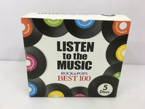 ＬＩＳＴＥＮ ｔｏ ｔｈｅ ＭＵＳＩＣ ＲＯＣＫ＆ＰＯＰＳ ＢＥＳＴ １００　CD5枚組　※動作未確認　【D-05】