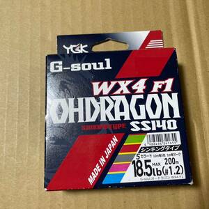  бесплатная доставка не использовался YGK Yoz-Ami WX4 F один владелец - Dragon 1.2 номер 200m 18.5lbsin King PE 5 цвет 