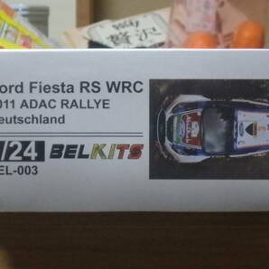 ベルキット BEL-003 1/24 フォード・フィエスタRS WRC 2011ドイツラリー + BEL-DEC010 デカール・モンテカルロ2012Ver. 未開封品の画像2