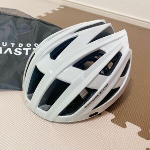 ★早い者勝ち★ヘルメット サイクリング スポーツ 白 ホワイト 54-62cm L