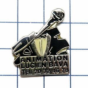 DKG★ PINS ピンズ ピンバッチ ピンバッジ ピンバッヂ P2693　ANIMATION LUCIEN BAVA TEL 20 32 46 78　ルシアン・ババ　マイク タキシード