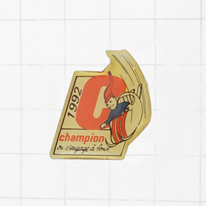 DKG★ PINS ピンズ ピンバッチ ピンバッジ ピンバッヂ フランス　P1331　1992 champion チャンピオン　ボブスレー