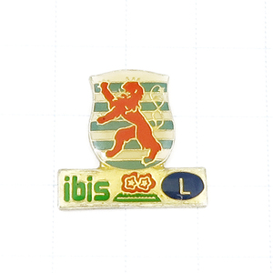 DKG★ PINS ピンズ ピンバッチ ピンバッジ ピンバッヂ フランス P1527　 ibis アイビス L　紋章　ライオン