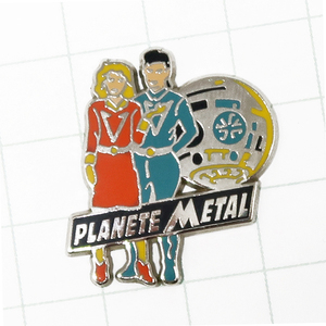 ★DKG★ PINS ピンズ フランス 雑貨 小物 ピン ピンバッチ ピンバッジ ピンバッヂ フランスピンズ P55　PLANETE MEETAL プラネットメタル