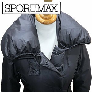 DKG★美品 SPORTMAX CODE スポーツマックス ダウンコート マックスマーラ アウター 黒 レディース グースダウン コート 服 MaxMara 42