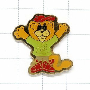 DKG★ PINS ピンズ ピンバッチ ピンバッジ ピンバッヂ P1930　ライオン　帽子　スニーカー　靴　バンザイ　獅子