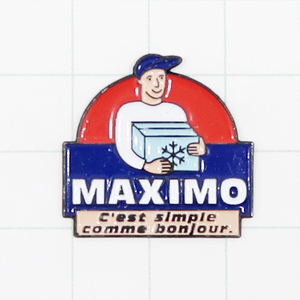 DKG★ PINS ピンズ フランス 雑貨 小物 ピン ピンバッチ ピンバッジ ピンバッヂ フランスピンズ P157　MAXIMO 宅配 お兄さん 宅配 スーパー