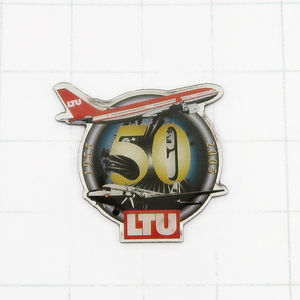 DKG★PINS ピンズ ピンバッチ ピンバッジ ピンバッヂ フランス P1249　LTU 50 飛行機　LTU国際航空　LTU International