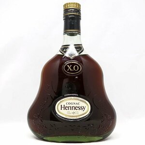 DKG★ 古酒 HENNESSY ヘネシー XO グリーンボトル 金キャップ ヘンシーXO オールドボトル 旧ラベル 緑 旧ボトル 700m