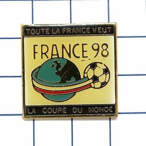 DKG★ PINS ピンズ ピンバッチ ピンバッジ ピンバッヂ P2488　W杯 サッカー ワールドカップ 1998 FRANCE 98 フランス