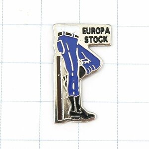 DKG★PINS ピンズ ピンバッチ ピンバッジ ピンバッヂ フランス P1786　EUROPA STOCK　ジーニズ　ヨーロッパ ストック　デニム　ブーツ