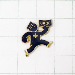 DKG★ PINS ピンズ ピンバッチ ピンバッジ ピンバッヂ フランス P1106　URGO　薬を運ぶ青い男　薬を運ぶ男　薬 URGO 十字