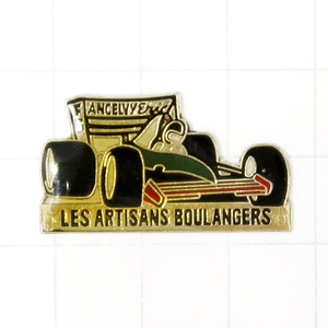 ★DKG★ PINS ピンズ フランス 雑貨 ピンバッチ ピンバッジ ピンバッヂ P640　LES ARTISANS BOULANGERS F3 レーシングカー　車 カー 自動車