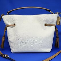 DKG★ 2023年 新作 未使用 COACH コーチ アンディ クロスボディ 2WAY バッグ CA164　ショルダーバッグ ハンドバッグ チョーク マルチ_画像1