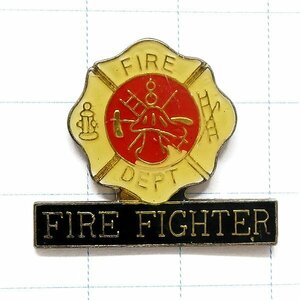 DKG★ PINS ピンズ ピンバッチ ピンバッジ ピンバッヂ P2097　FIRE FIGHTER ファイヤーファイター 消防士 ファイヤー ファイター