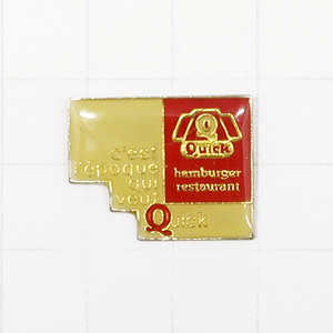 DKG★ PINS ピンズ フランス 雑貨 ピンバッチ ピンバッジ ピンバッヂ P821　Ｑuick