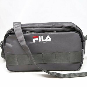 DKG* unused FILA filler nylon shoulder bag gray diagonal .. shoulder bag 