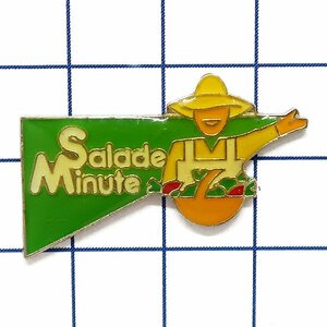 DKG★ PINS ピンズ ピンバッチ ピンバッジ ピンバッヂ P2497　Salade Minute ミニッツ サラダ　ミニサラダ　野菜 農家