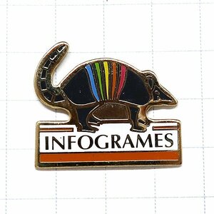 DKG★ PINS ピンズ ピンバッチ ピンバッジ ピンバッヂ P1871　INFOGRAMES　インフォグラム　アルマジロ　ゲームメーカー