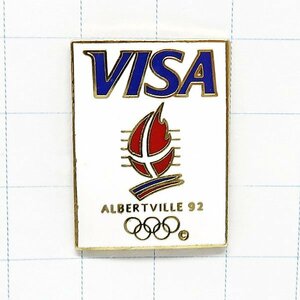 DKG★ PINS ピンズ ピンバッチ ピンバッジ ピンバッヂ P2013　VISA ALBERTVILLE 92 アルベール オリンピック 五輪