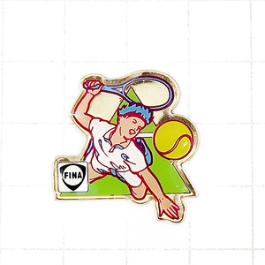 DKG★ PINS ピンズ ピンバッチ ピンバッジ ピンバッヂ フランス P1102　FINA　テニス　テニスボール　サーブ　スマッシュ　TENNIS