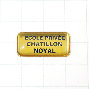 DKG★ PINS ピンズ ピンバッチ ピンバッジ ピンバッヂ フランス P1123　ECOLE PRIVEE CHATILLON NOYAL 私立学校 シャティロン・ノワイヤル